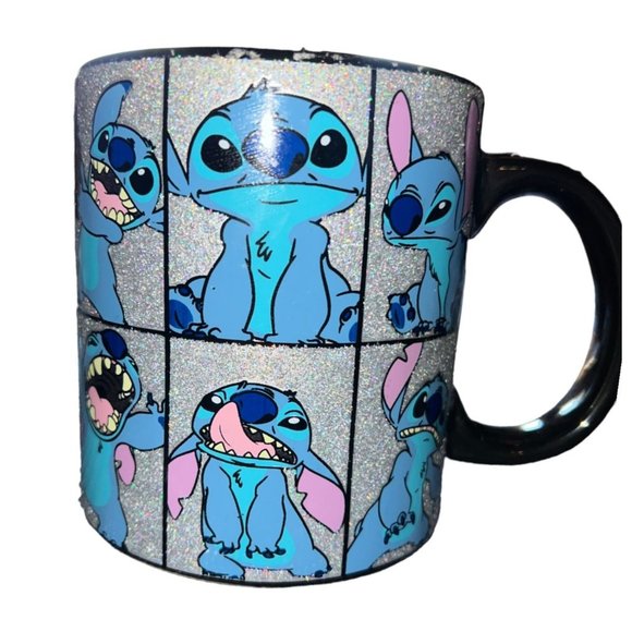 Silver Buffalo Disney Other - Silver Buffalo Disney Lilo & Stitch Stitch Glitter Ceramic Coffee Mug, 20 Ounces
